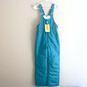 All In Motion Girls Blue Adjustable Snow Bibs NWT Sz M